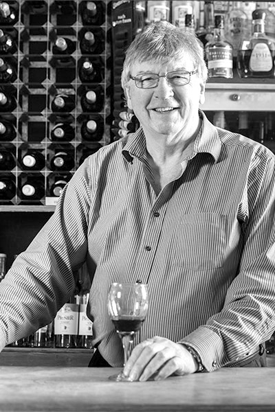 black and white image of the late Richard Gale